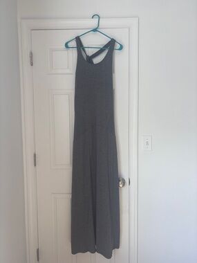 Athleta Charcoal Gray Racerback Maxi Dress